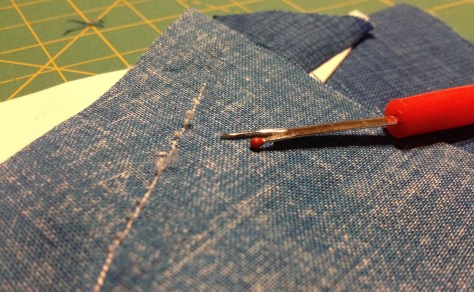 My friend, the seam ripper.