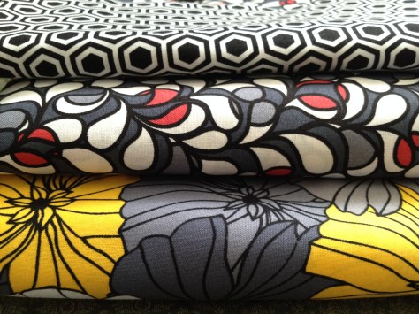 You can tell that today I was drawn to black and white and grey... with just a splash of color!