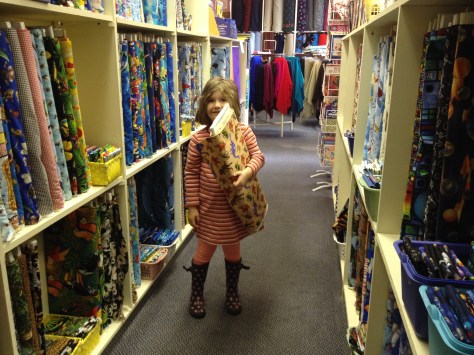 Maddie with her prize.