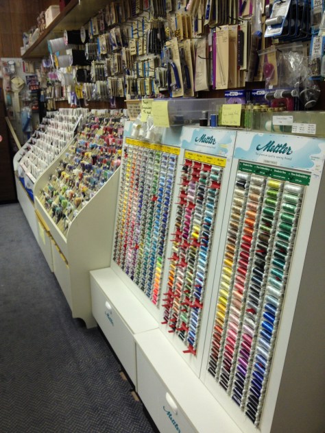 Thread, buttons, notions galore.