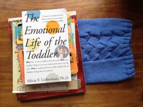 Improvisational sweater blocking: smash with a stack of books overnight.