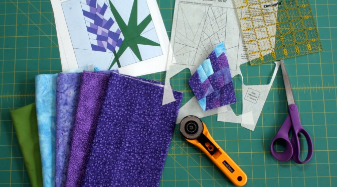 Work in Progress: Lupine Paper Piecing Pattern