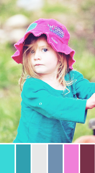 bright teal palette