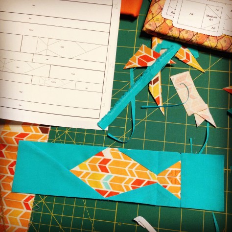 paper piecing pattern test fish