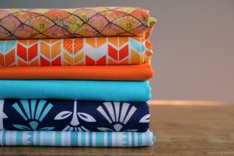 Fabric pull for testing out my new paper pieced pillow pattern.