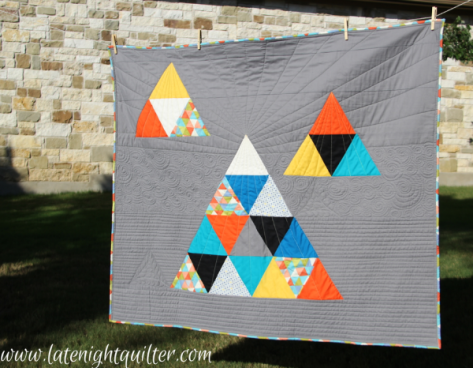 late night quilter love triangle pattern and longarm intro