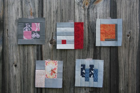 BOM progress modern quilt block