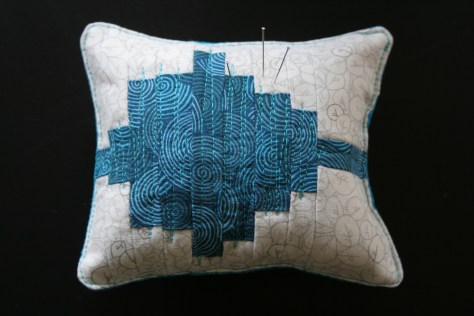 tremolo sound wave quilt pincushion
