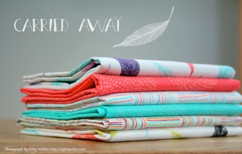 My photograph of Zoe's fabric on Zoe's website. *starstruck*