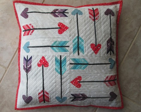 love struck pillow by julie schloemer