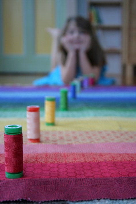 matching rainbow thread