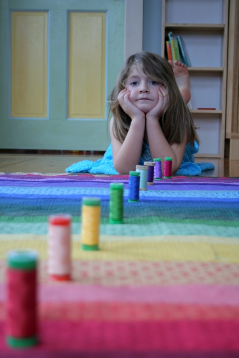 matching rainbow thread