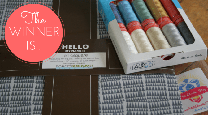 Giveaway Winner Announcement!