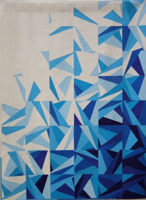 paper pieced modern amy garro icy waters quilt