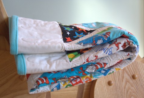 dr seuss quilt finish