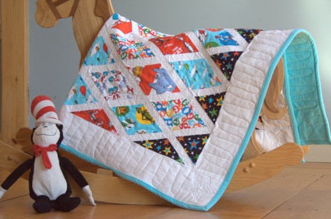 dr seuss quilt finish