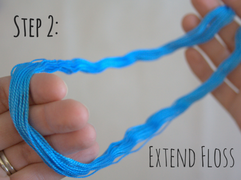 Step 2- Extend floss