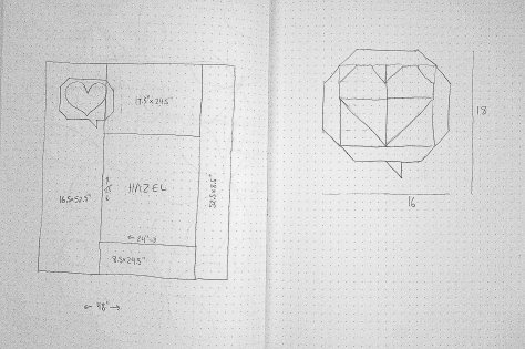 sketchbook plans for hazel layout