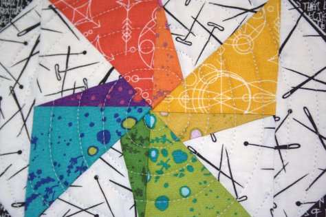 center of spiral quilt pattern