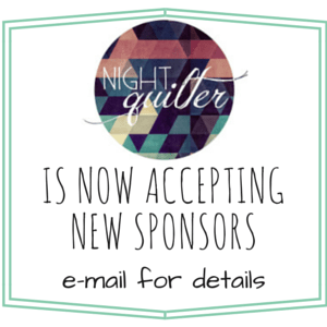 night quilter accepting new sponsors