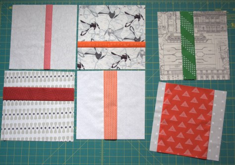 Rainbow Strip Quilt progress