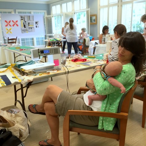 finn snuggling at the retreat