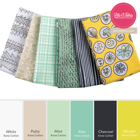 Pile o fabric Life of a Botanist fabric bundle