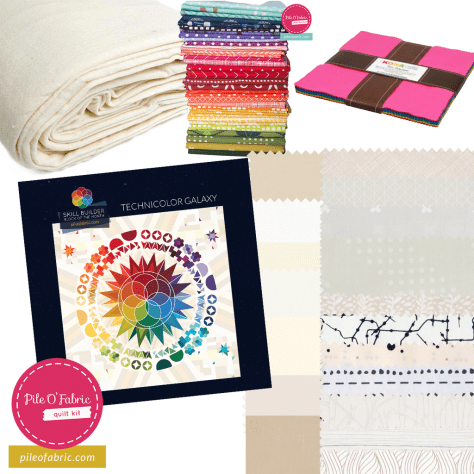 Pile O Fabric technicolor galaxy kit