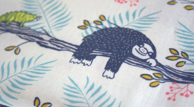 Sloths from Honeymoon by Sarah Watts for Cotton & Steel