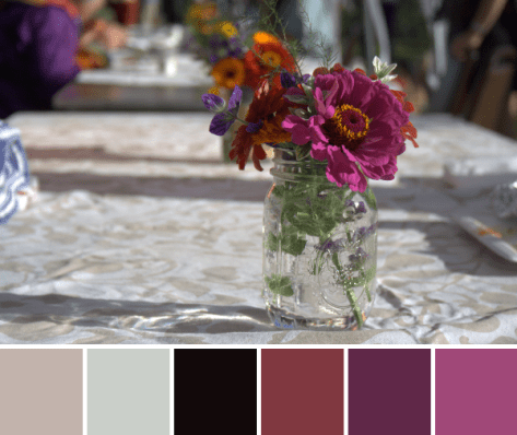 table at pig roast north branch farm