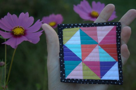 mini mini quilt by michelle bartholomew