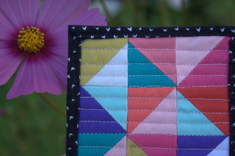 mini mini quilt by michelle bartholomew