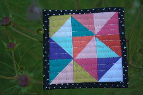 mini mini quilt by michelle bartholomew on cosmos