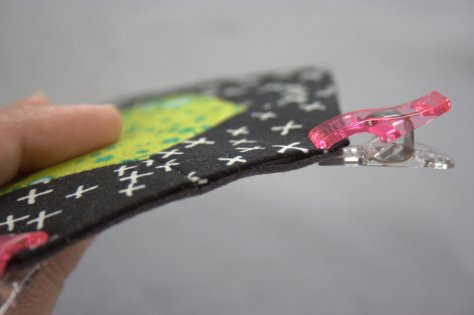 glue basting epp coaster tutorial