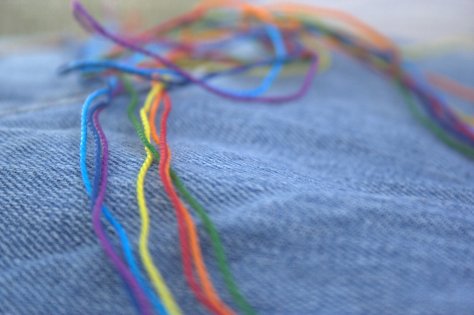 visible mending supplies