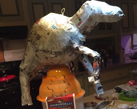 family pinata making fun