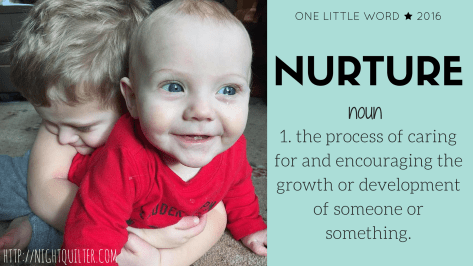 nurture one little word 2016