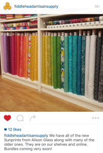 Fiddlehead Alison Glass display