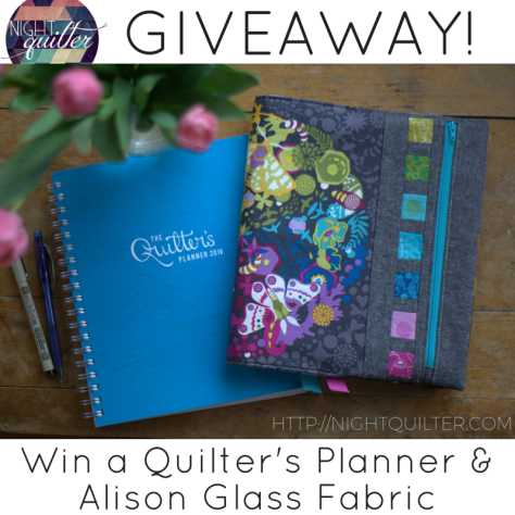 Giveaway Quilter's Planner and Fabric BLOG
