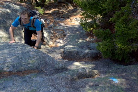 climbing up mansell mountain
