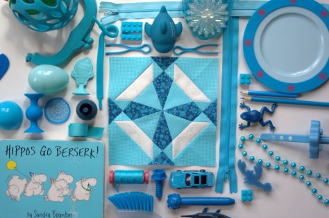 colour block challenge by gnomeangel turquoise 