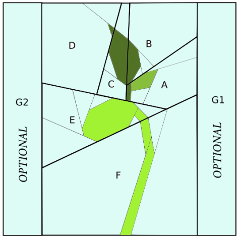 pattern piecing diagram bean sprout fpp