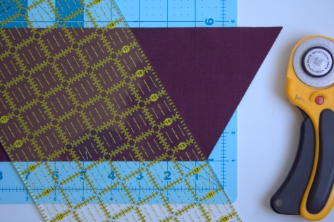 equilateral triangle cutting with mat vesuvius quilt tutorial