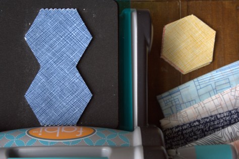 sizzix fabi die cutting hexagons for epp