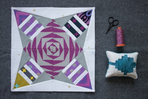 foundation paper pieced block from constant flux andover tutorial