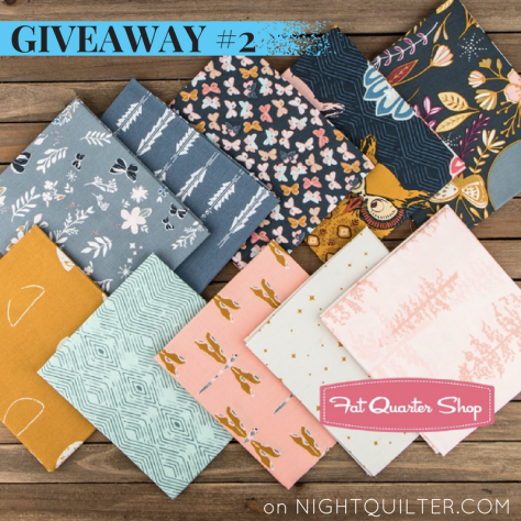 Giveaway #2 Nightfall fabric by maureen cracknell for art gallery fabrics fat quarter shop