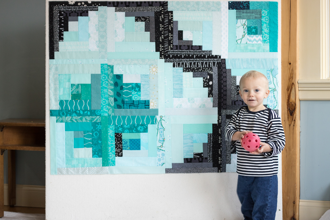 finn's milestone quilt flimsy 