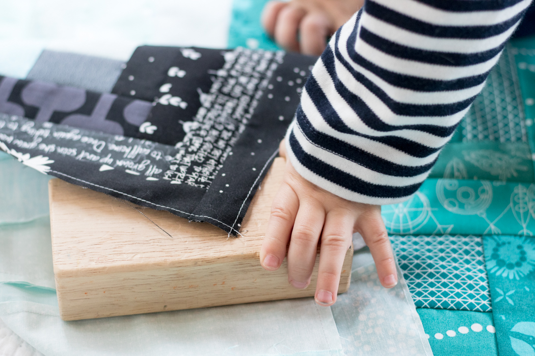 victory lap around perimeter of quilt