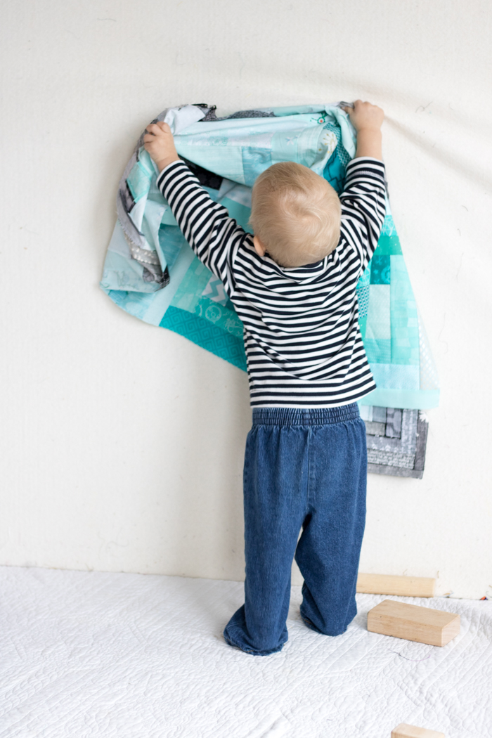 finn's milestone quilt flimsy finish 18 months