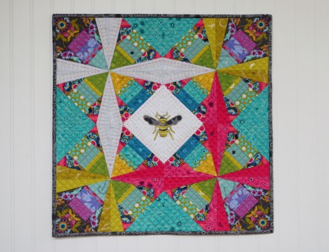 alison glass constant flux mini quilt for andover